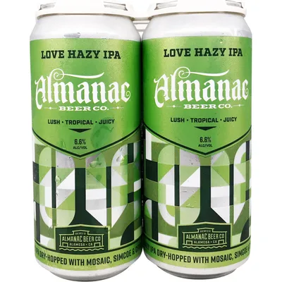 Almanac Beer Love Hazy IPA 4 Pack 16oz Cans