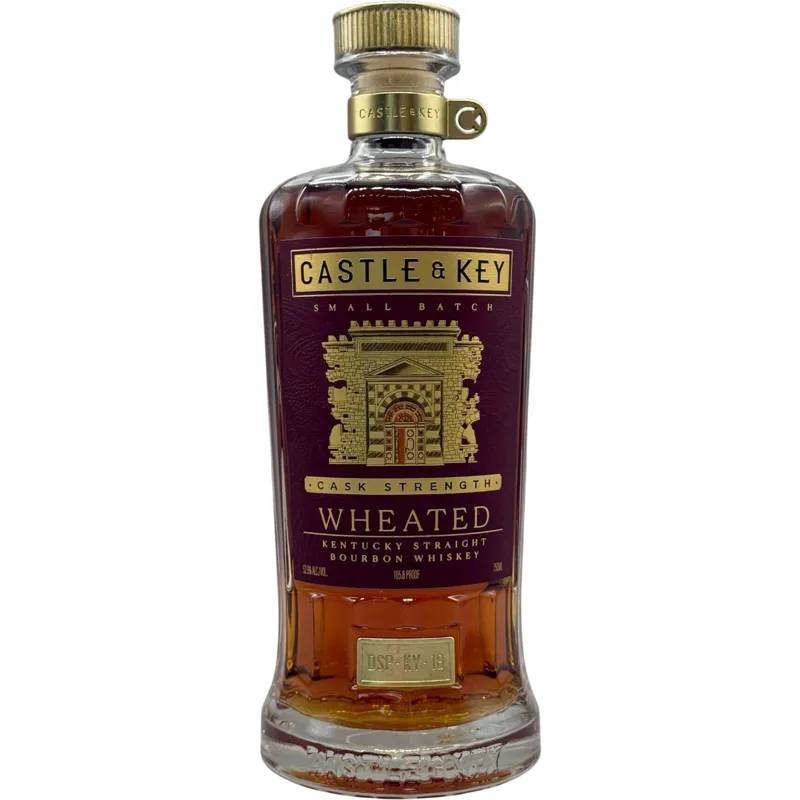 Castle & Key Small Batch Cask Strength Wheated Kentucky Straight Bourbon Whiskey view 1
