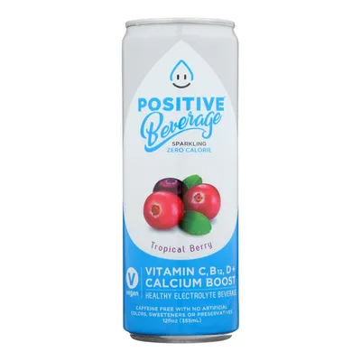 Positive Beverage Tropical Berry 12 oz can