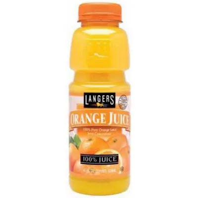 Langers Orange Juice 16oz Bottle