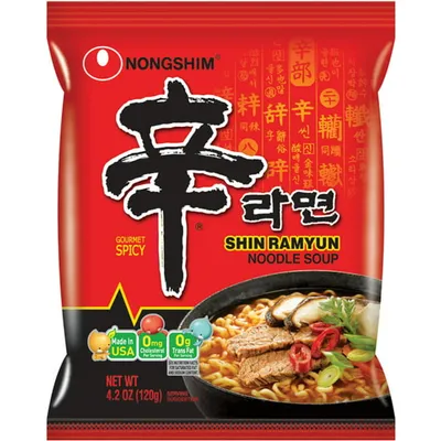 NongShim Shin Ramyun Noodle Soup 4.7oz Pouch