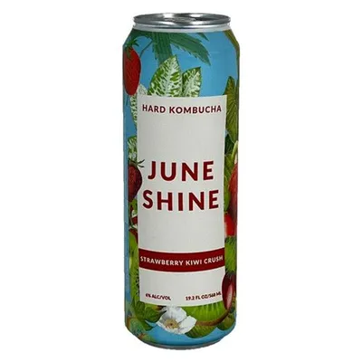 JuneShine Strawberry Kiwi Crush Hard Kombucha 19.2 oz Can