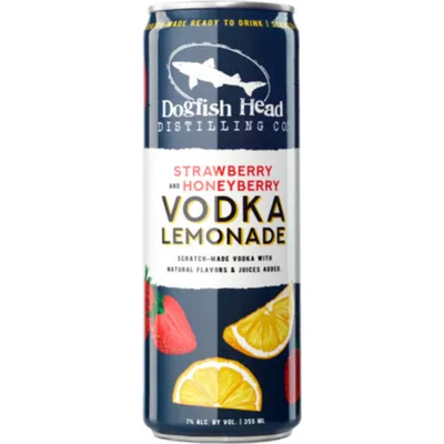 Dogfish Head Scratch-Made Cocktails Strawberry Honeyberry Vodka Lemonade 4x 12oz Cans