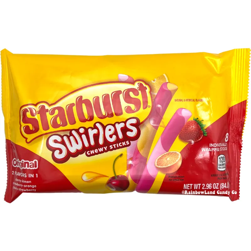 Starburst Swirlers Chewy Sticks Candy view 1