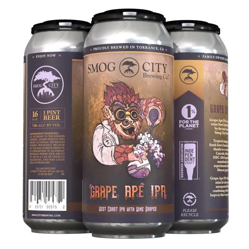Smog City Grape Ape IPA view 1