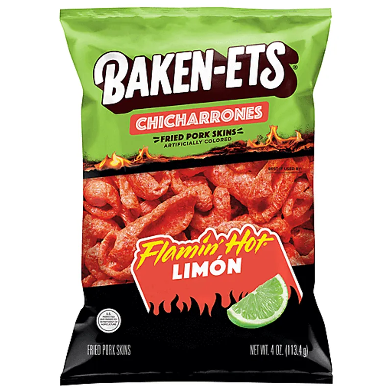 Baken-Ets Flamin' Hot Limon Fried Pork Skins view 1
