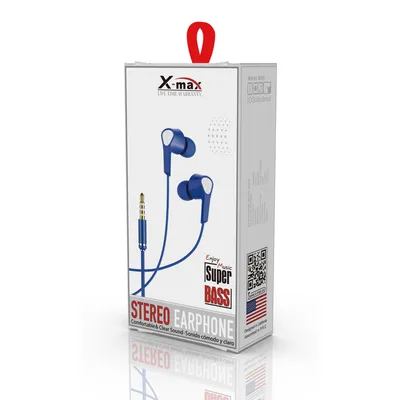 X-MAX Stereo Earphones Super Bass