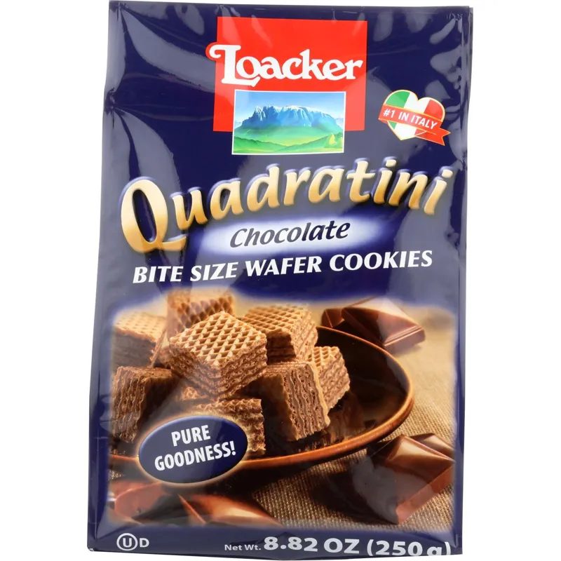 Loacker Quadratini Chocolate Wafer Cookies view 1