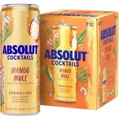 Absolut Mango Mule 4 Pack 12 oz Cans
