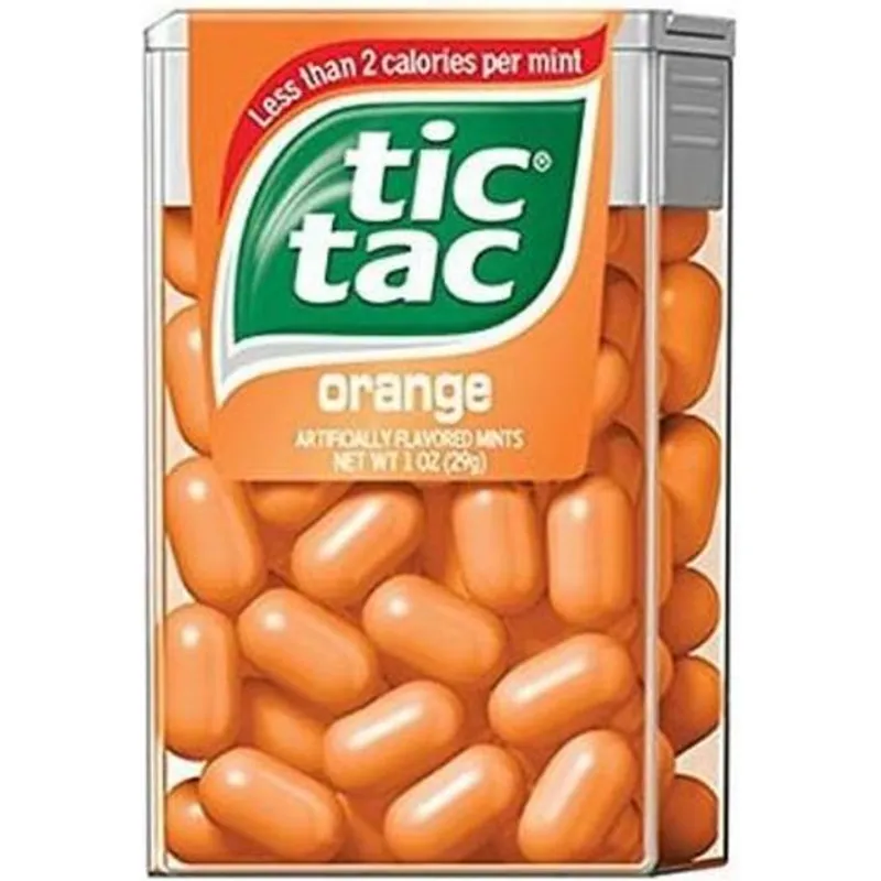 Tic Tac Artificially Flavored Mints Orange Box view 1