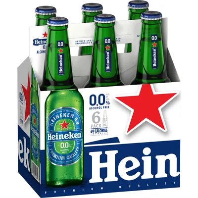 Heineken Non-Alcoholic 6 Pack 11.2 oz Bottles