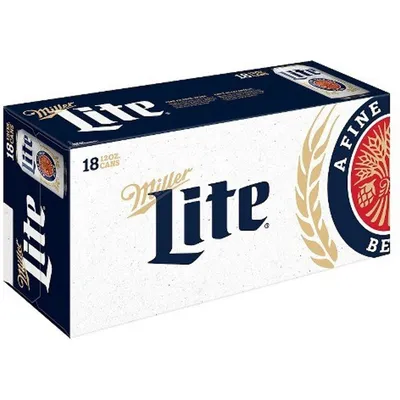 Miller Lite 18 Pack 12 oz Cans