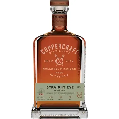 Coppercraft Distillery Straight Rye Whiskey 750mL