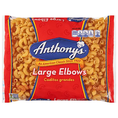 Anthony's Large Elbow Macaroni 16 oz Bag