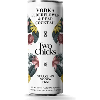 Two Chicks Sparkling Vodka Fizz 4x 12 oz cans