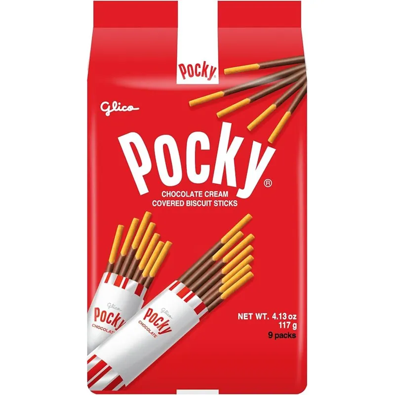 Pocky Chocolate Biscuit Sticks Box view 1