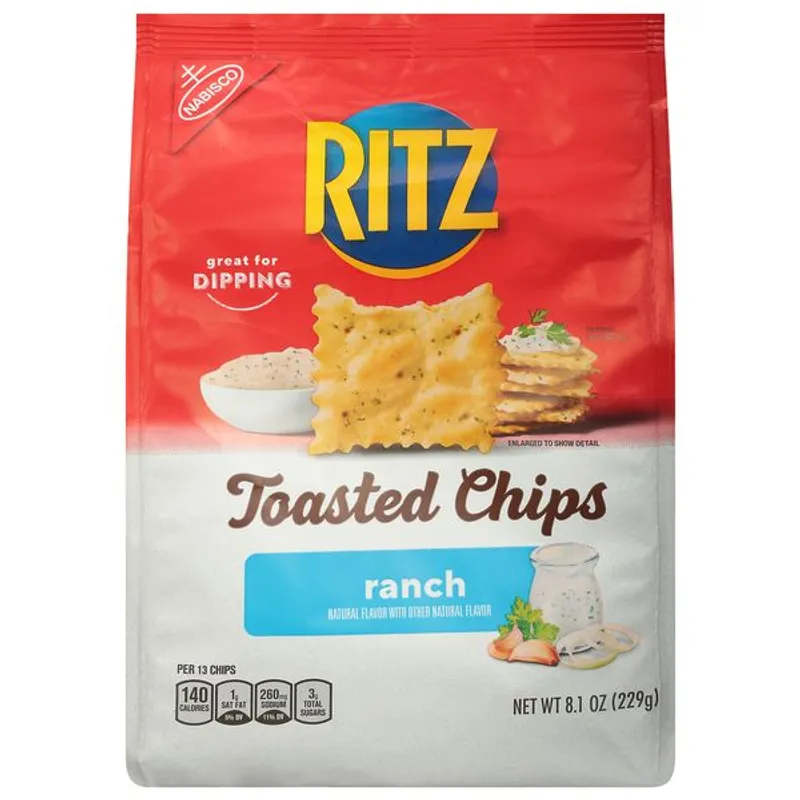 Ritz Toasted Chips Ranch view 1