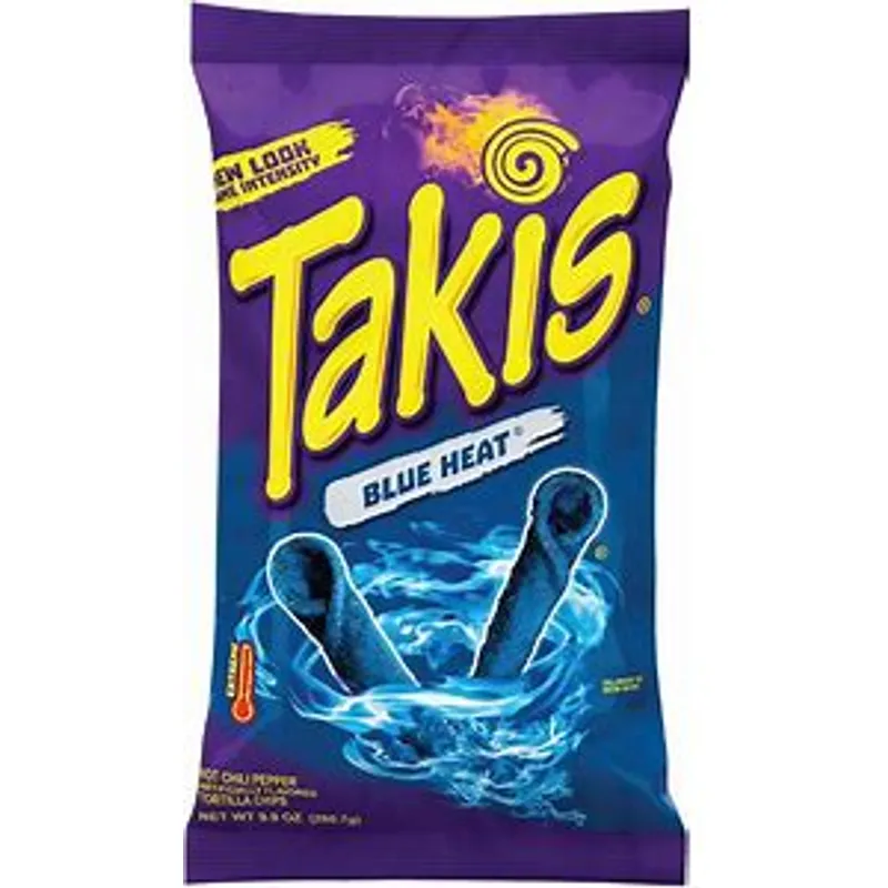 Takis Blue Heat Puffs And Pretzels Chip view 1