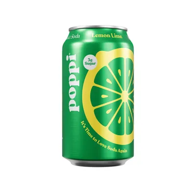 Poppi Lemon Lime Prebiotic Soda 12 oz