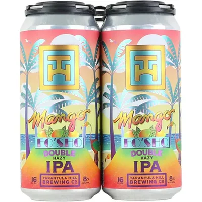 Tarantula Hill Mango Fo'sho Hazy IPA 4 Pack 16oz