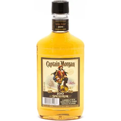 Captain Morgan 100 Proof Spiced Rum 375mL
