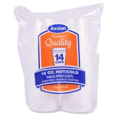 Axxion Foam Cups 16 oz 14 ct
