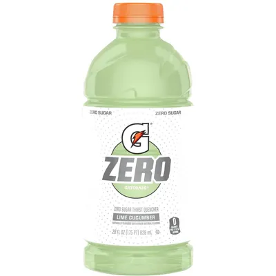 Gatorade Zero Sugar Thirst Quencher Lime Cucumber Sports Drink 28oz Bottle
