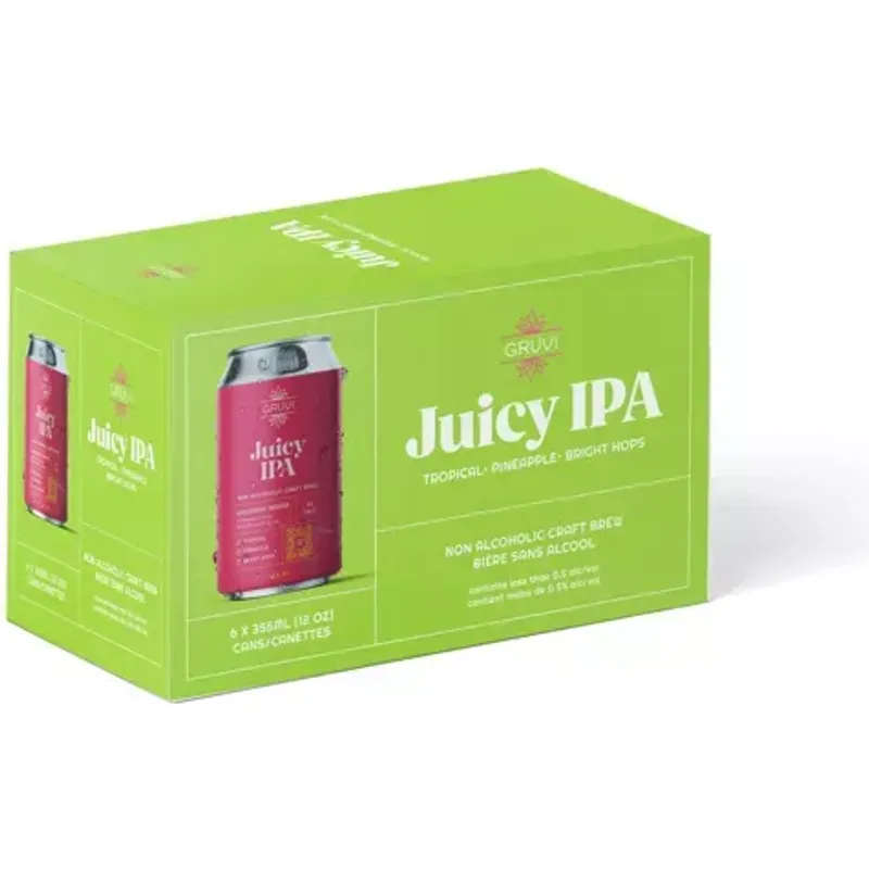Gruvi Non-Alcoholic Juicy IPA Beer view 1
