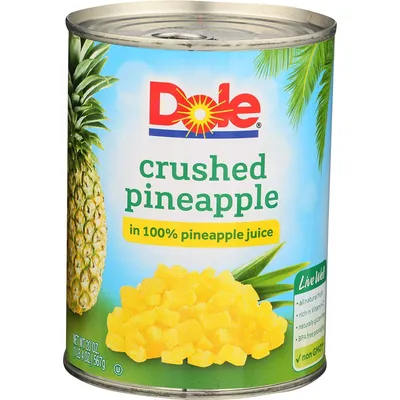 Dole Crushed Pineapple 20oz Bottle