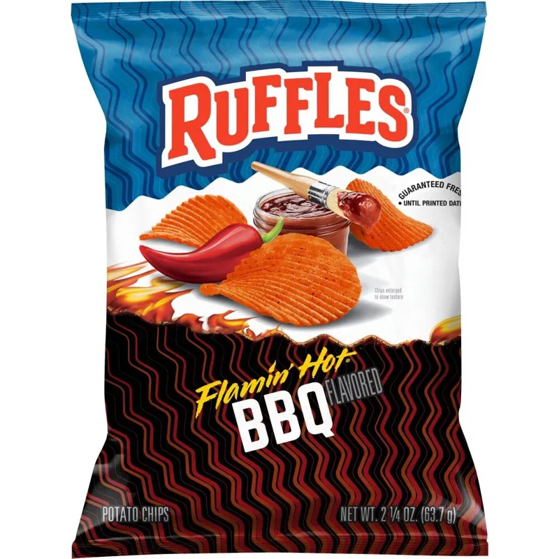 Ruffles Flamin' Hot BBQ Chips view 1