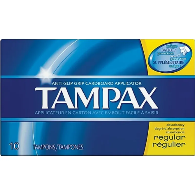 Tampax Regular Tampons Cardboard Applicator view 1