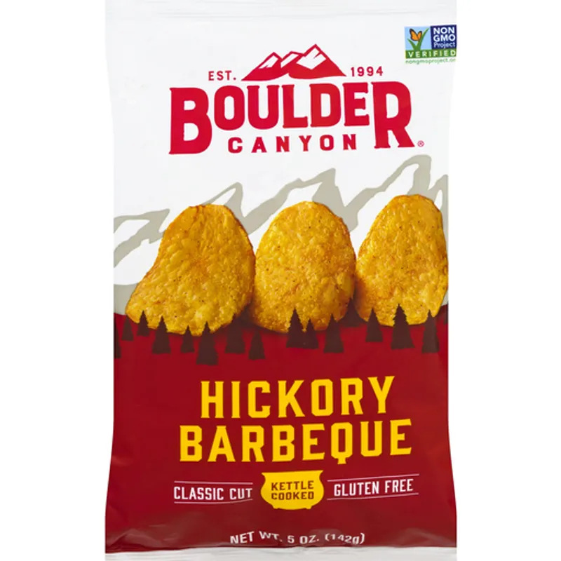 Boulder Canyon Hickory Barbeque Potato Chips view 1