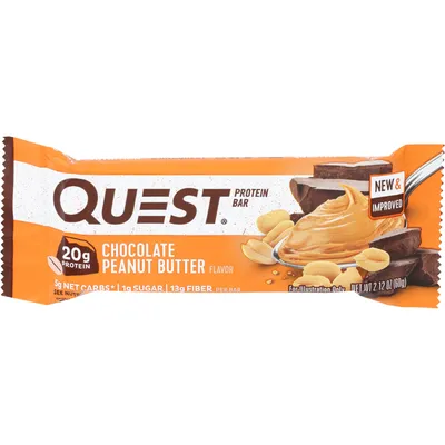 Quest Chocolate Peanut Butter Protein Bar 2.12oz Count