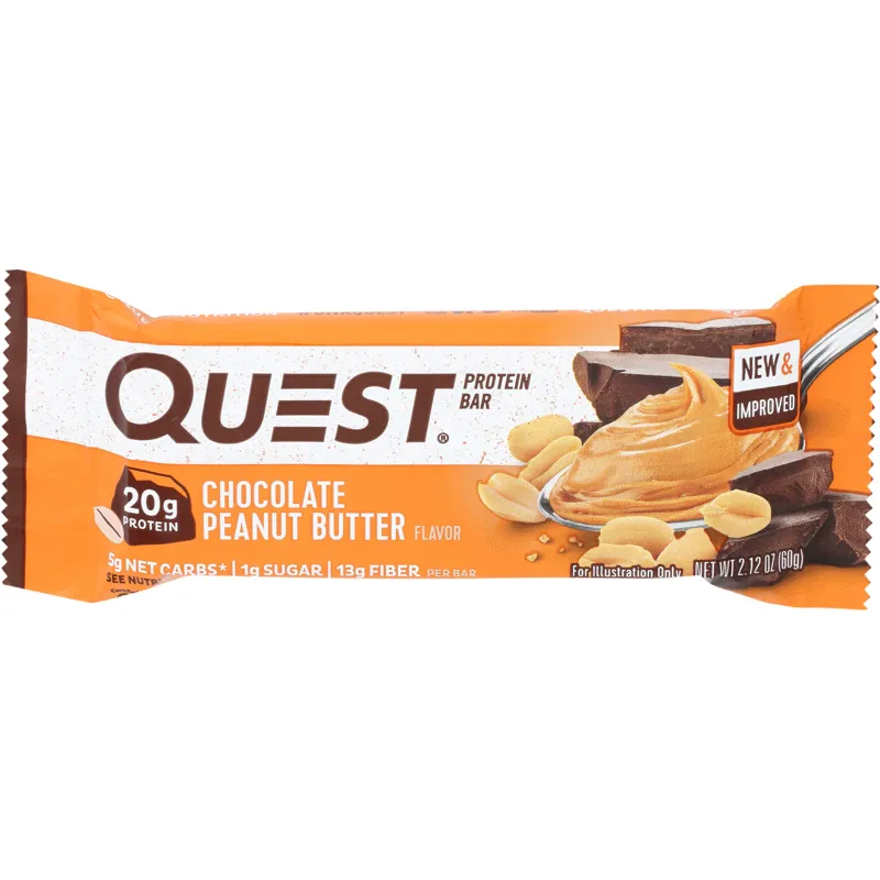 Quest Chocolate Peanut Butter Protein Bar view 1
