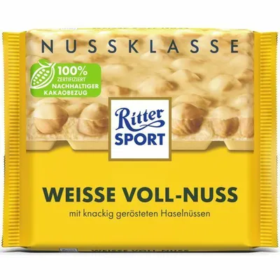 Ritter Sport Weisse Voll-Nuss 100g