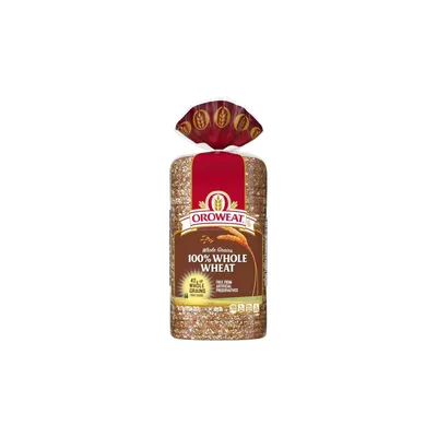 Oroweat 100% Whole Wheat Bread 32 oz 2 Pack Bags