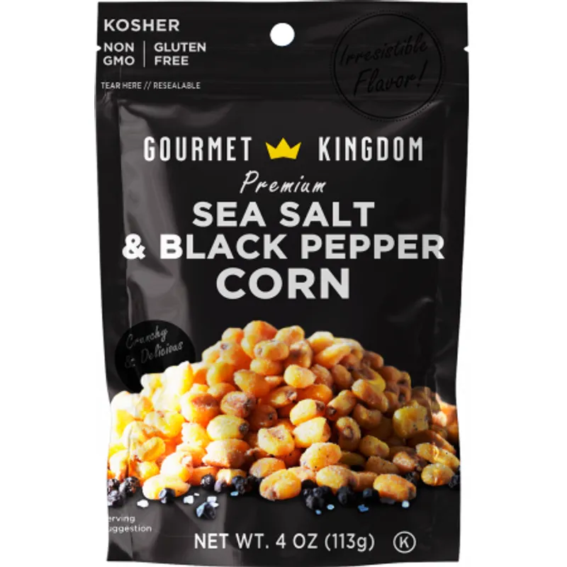 Gourmet Kingdom Corn Nuts Sea Salt & Black Pepper view 1