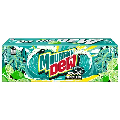 Mountain Dew Baja Blast 12pk 12 oz cans