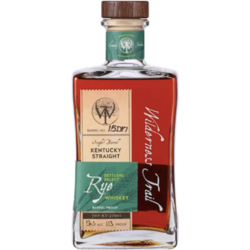 Wilderness Trail Single Barrel Settlers Select Kentucky Straight Rye Whiskey Barrel Proof view 1