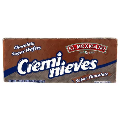 El Mexicano Cremi Nieves Chocolate Sugar Wafers 7.05 oz Box