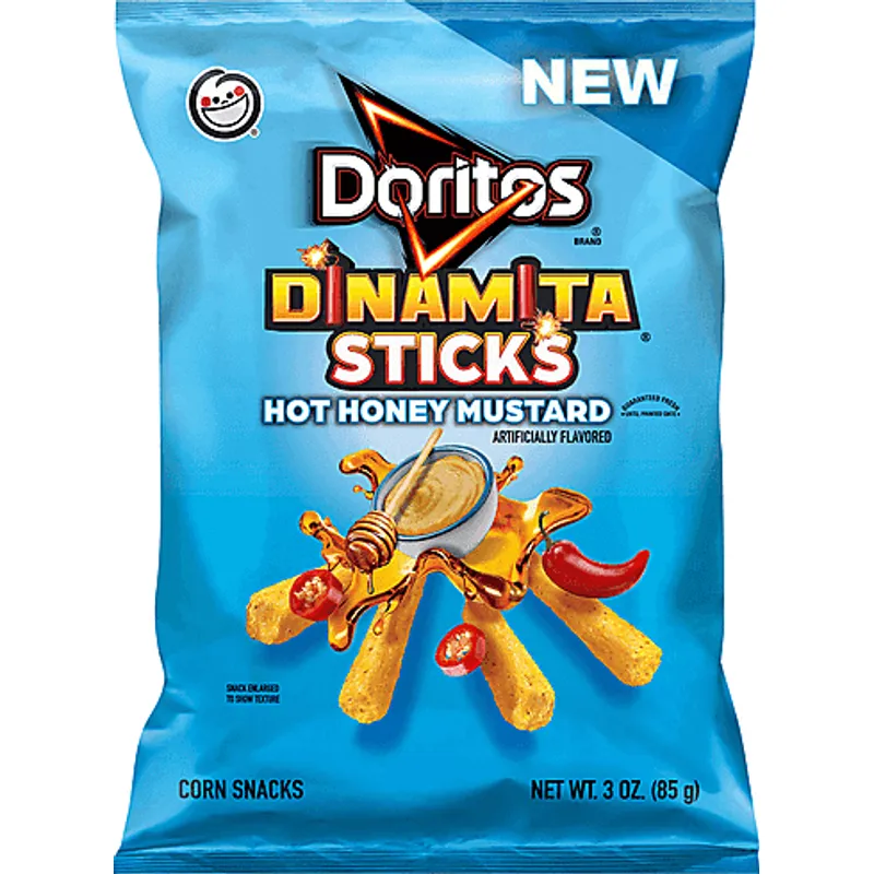 Doritos Corn Snacks Hot Honey Mustard Sticks view 1
