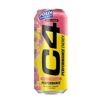C4 Energy Drink Jolly Rancher Watermelon Zero Sugar 16 oz Can