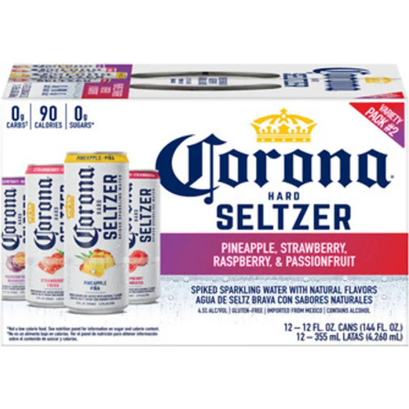 Corona Hard Seltzer Gluten Free Variety Spiked Sparkling Water view 1