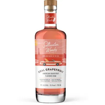 Saltwater Woody Real Grapefruit American Rum 750mL