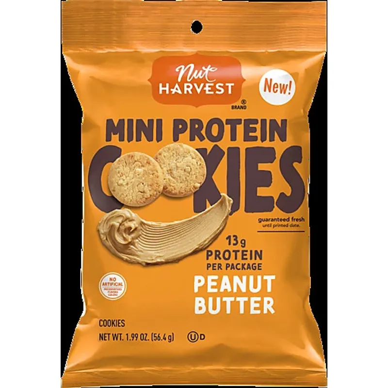 Nut Harvest Mini Protein Cookies Peanut Butter view 1