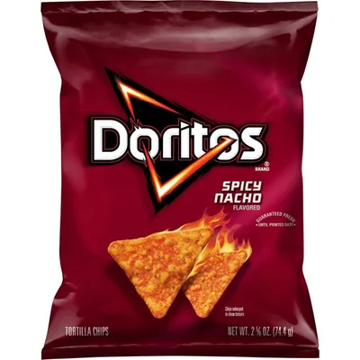 Doritos Spicy Nacho Flavored Tortilla Chips 2.5 oz Bag