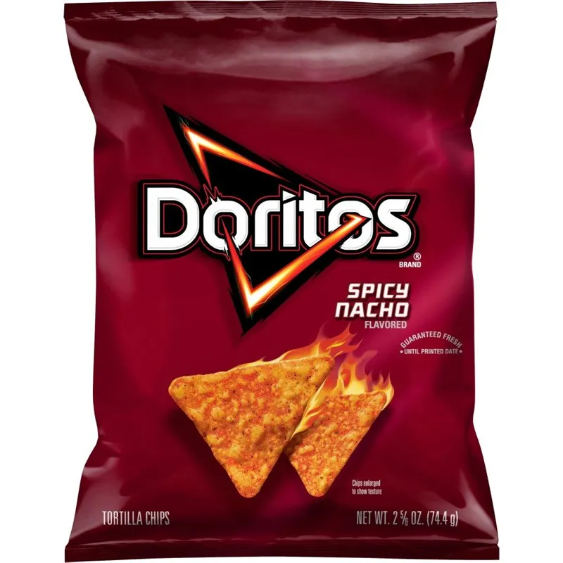 Doritos Spicy Nacho Flavored Tortilla Chips view 1