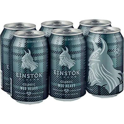 Einstok Icelandic Wee Heavy Beer 6 Pack 11 oz Cans 8% ABV