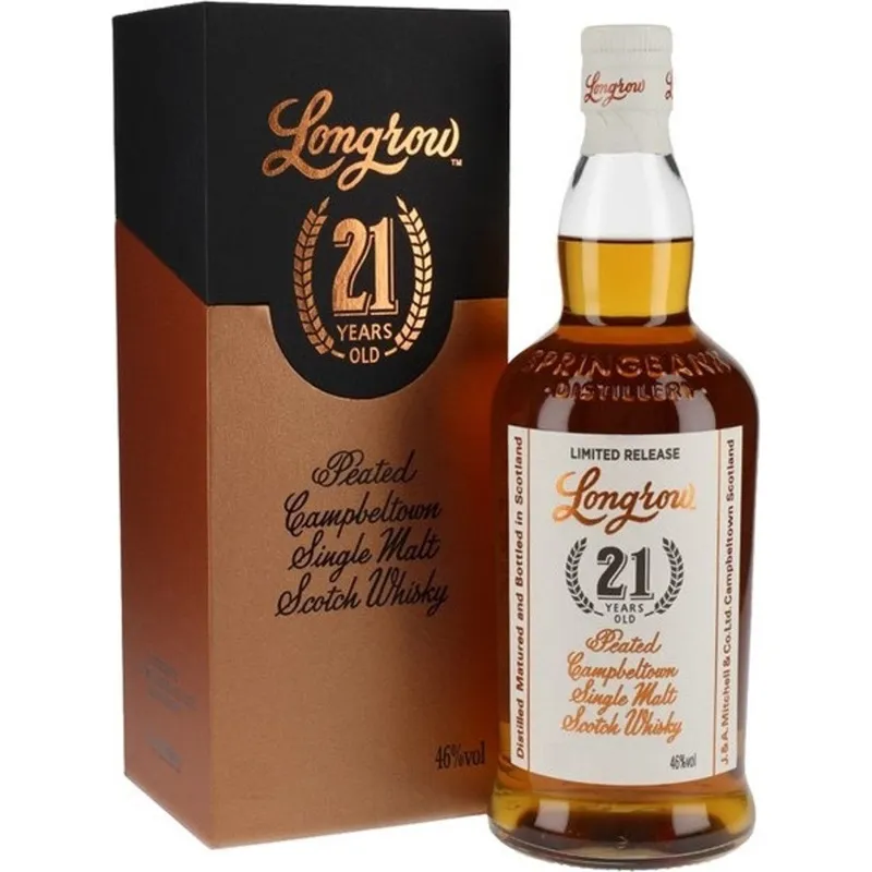 Longrow 21 Year Peated Campbeltown Single Malt Scotch Whisky view 1