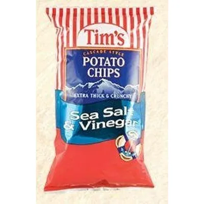 Tim's Cascade Style Potato Chips Sea Salt & Vinegar 1.5 Oz Bag